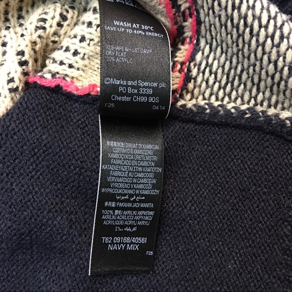 Marks & Spencer PERUNA Women’s Striped Knit Sweater Sz 10 Uk - Picture 5 of 8